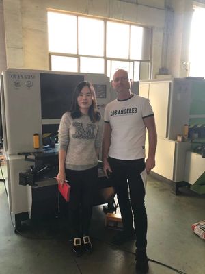 Puerta Europea o cubierta del armario Ángulo de la esquina máquina de moldeo CNC moldeo de corte de una vez